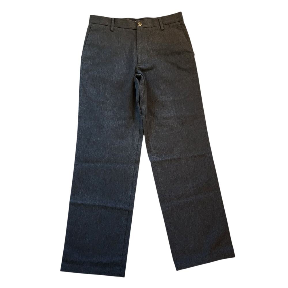 Dockers Mens Straight Fit Chino Pants Size 30 x 30 Gray Flat Business Casual